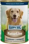 Happy dog консервы для собак: телятина и овощи (фарш)