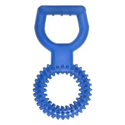 Купить tappi игрушка для собак "Ригель" кольцо цветное с ручкой, голубое