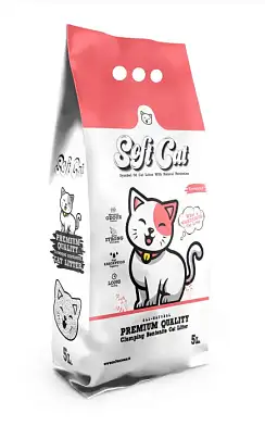 Soft Cat комкующийся бентонитовый наполнитель для кошек без запаха